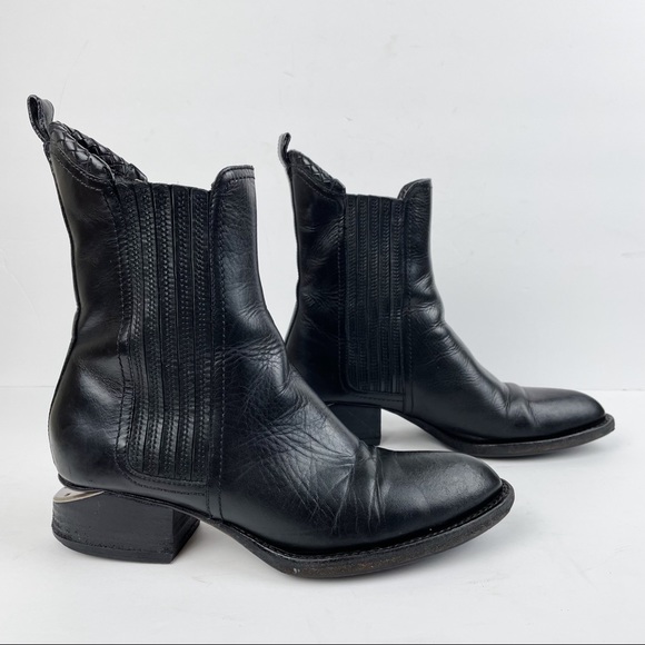 Alexander Wang Anouck Leather Ankle Boots - Picture 2 of 16